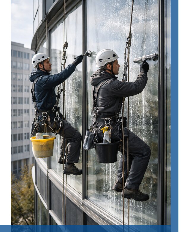 Мойка панорамных окон в Балашихе от 359 р. заказать у ВЫСОТНИК-Блш