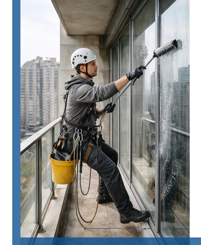 Профессиональная мойка балконного остекления в Балашихе