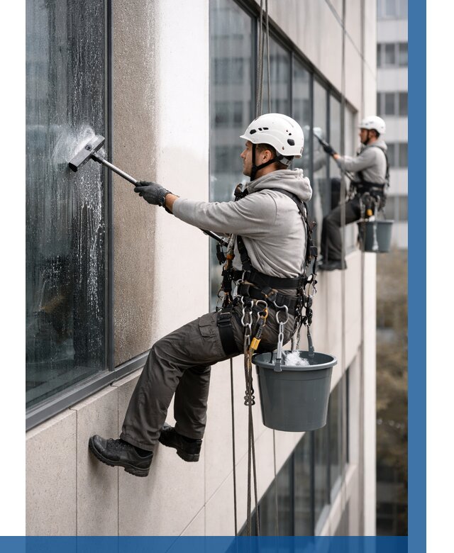 Мойка фасадов зданий в Балашихе под ключ от 359 р. | ВЫСОТНИК-Блш