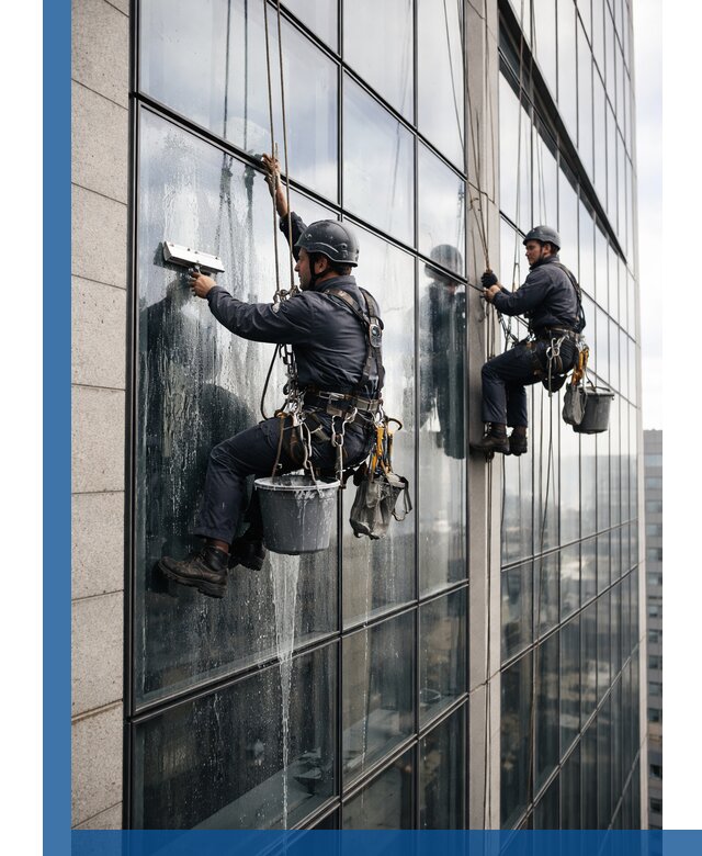 Профессиональная мойка стеклянных фасадов зданий в Балашихе