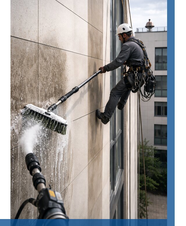 Мойка фасада из керамогранита в Балашихе от 308 р. | ВЫСОТНИК-Блш