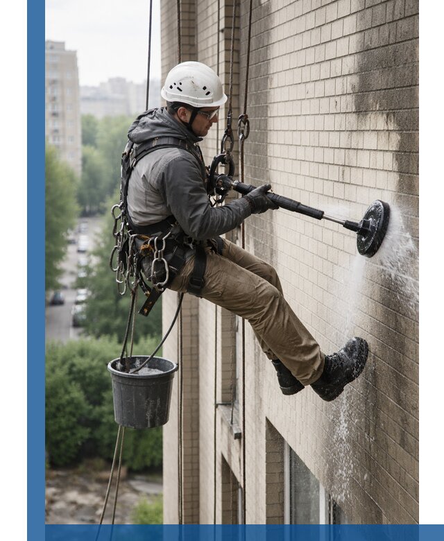 Очистка фасада от копоти в Балашихе профессионально и безопасно