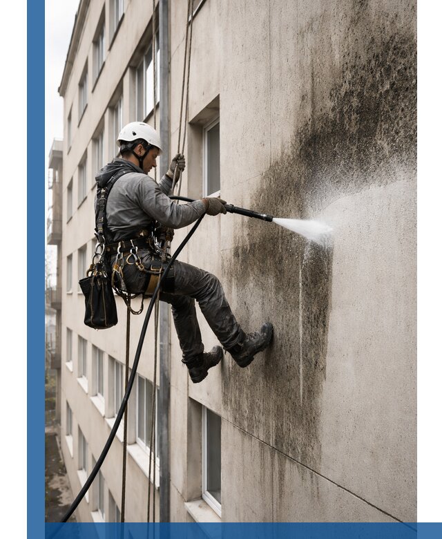 Профессиональная очистка фасадов от плесени в Балашихе