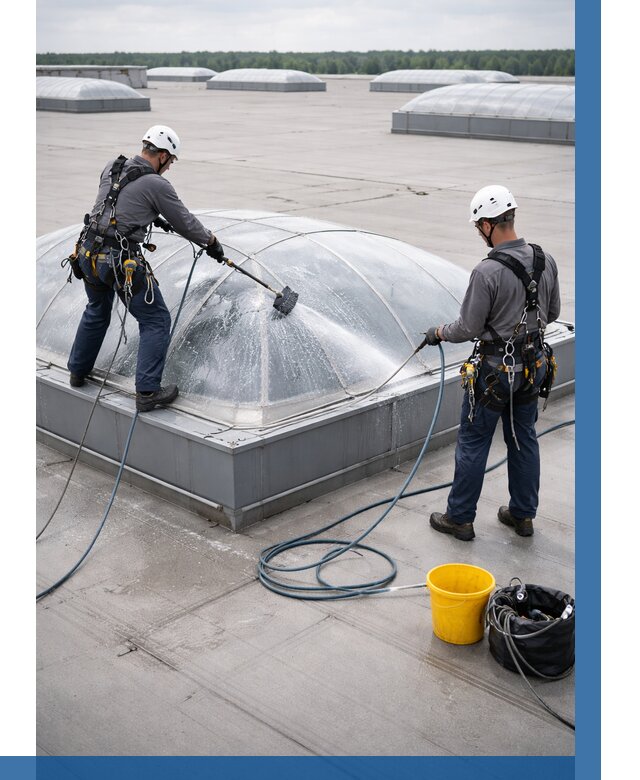 Мойка зенитных фонарей в Балашихе, заказать от 4614 р. | ВЫСОТНИК-Блш