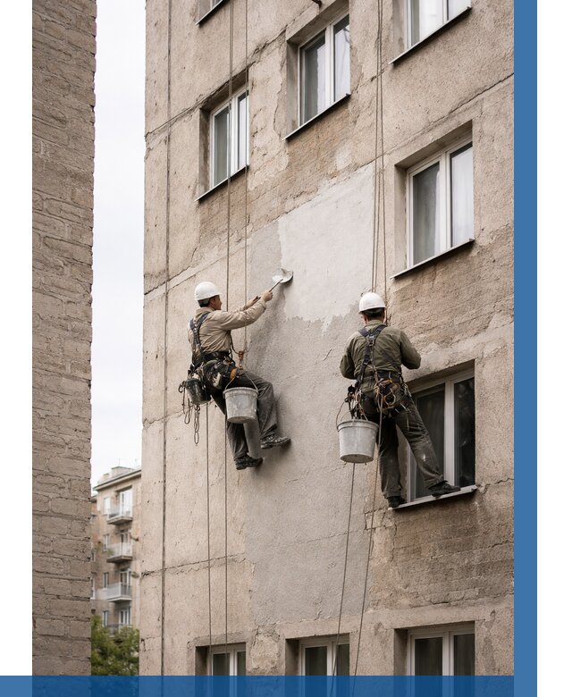 Косметический ремонт фасада в Балашихе от 1128 р. | ВЫСОТНИК-Блш