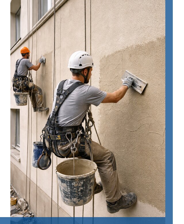 Декоративная штукатурка фасада в Балашихе от 1230 р. | ВЫСОТНИК-Блш