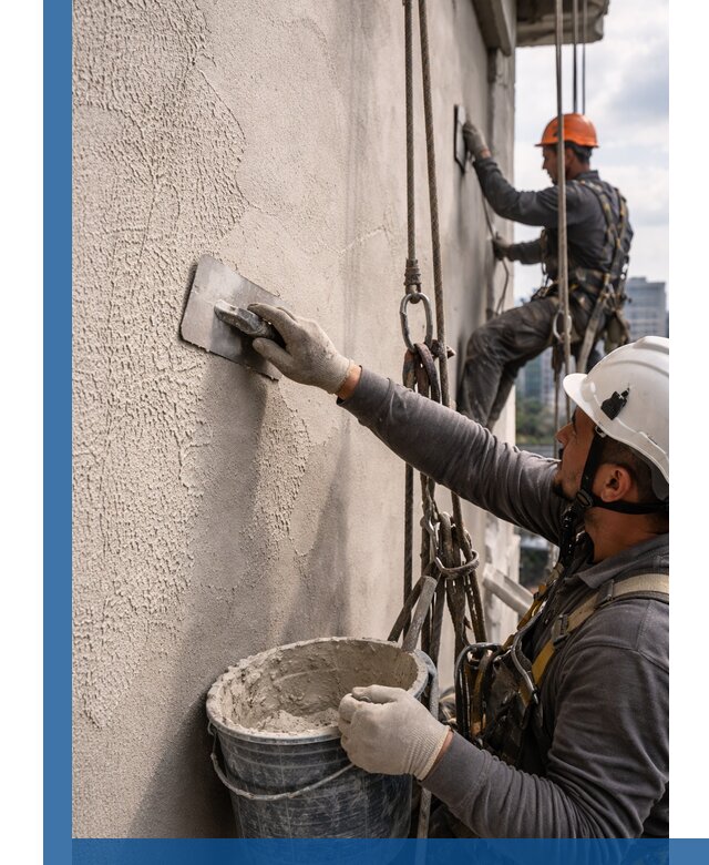 Декоративная штукатурка фасада с утеплением и защитой в Балашихе