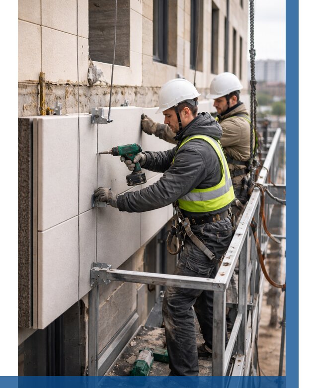 Монтаж фасадных термопанелей в Балашихе от 1538 р. | ВЫСОТНИК-Блш