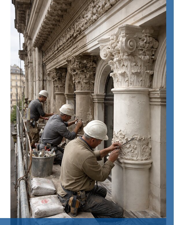 Реставрация фасадной лепнины в Балашихе от 2563 р. | ВЫСОТНИК-Блш