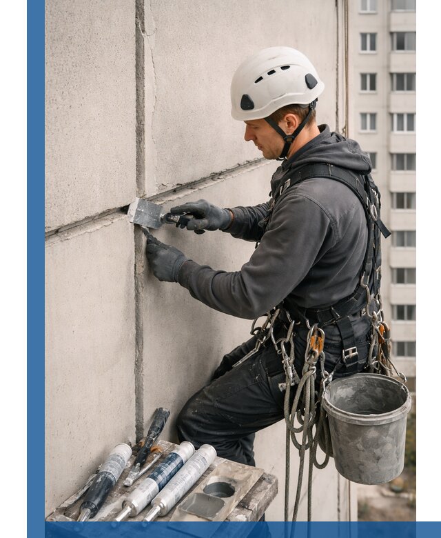Ремонт межпанельных швов в Балашихе герметизация и восстановление