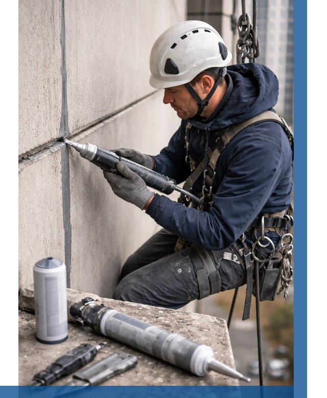 Вторичная герметизация швов в Балашихе от 461 р. | ВЫСОТНИК-Блш