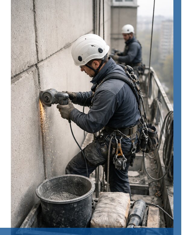 Штробление межпанельных швов в Балашихе от 1230 р. | ВЫСОТНИК-Блш