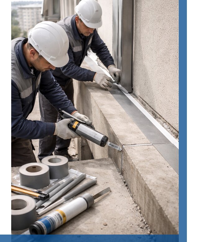 Герметизация примыкания балкона в Балашихе от 4614 р. | ВЫСОТНИК-Блш