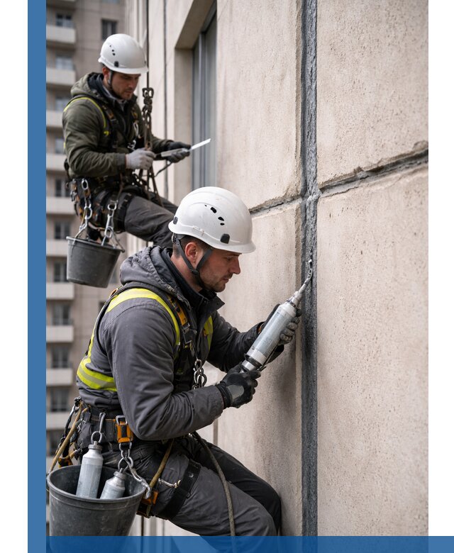 Герметизация деформационных швов фасада в Балашихе качественно