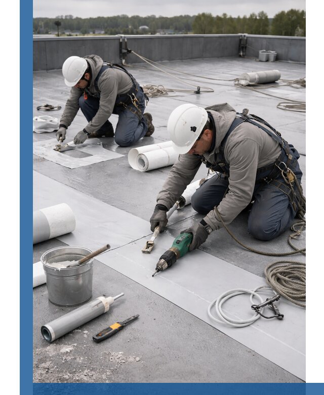 Ремонт мембранной кровли в Балашихе качественно и с гарантией