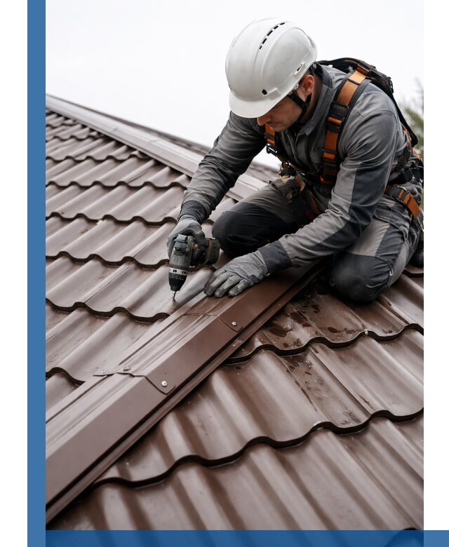 Ремонт металлочерепицы на крыше в Балашихе профессионально