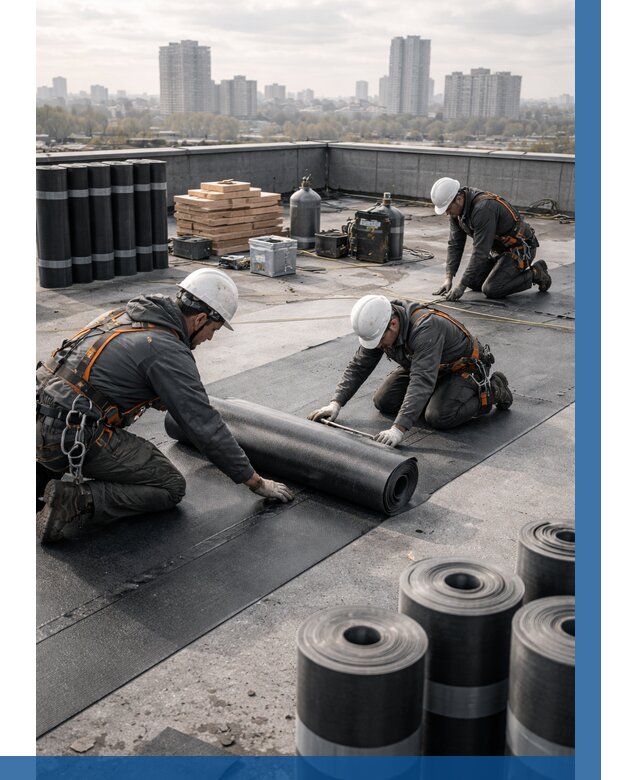 Монтаж мягкой кровли под ключ в Балашихе от 461 р. | ВЫСОТНИК-Блш