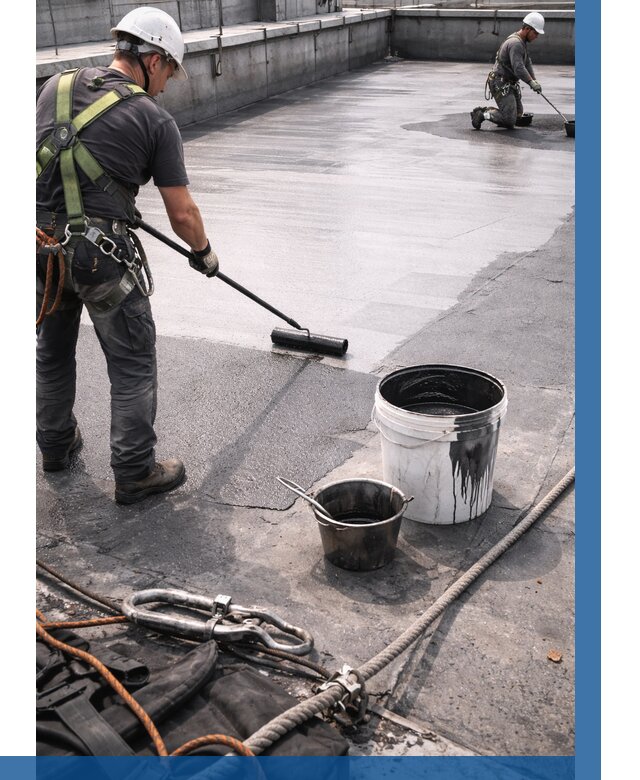 Гидроизоляция кровли жидкой резиной в Балашихе от 513 р. | ВЫСОТНИК-Блш