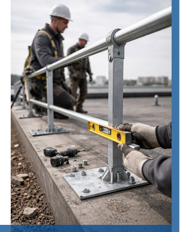 Монтаж кровельного ограждения в Балашихе от 1230 р. | ВЫСОТНИК-Блш