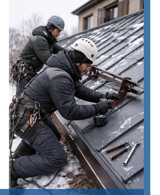 Монтаж снегозадержателей в Балашихе от 461 р. | ВЫСОТНИК-Блш