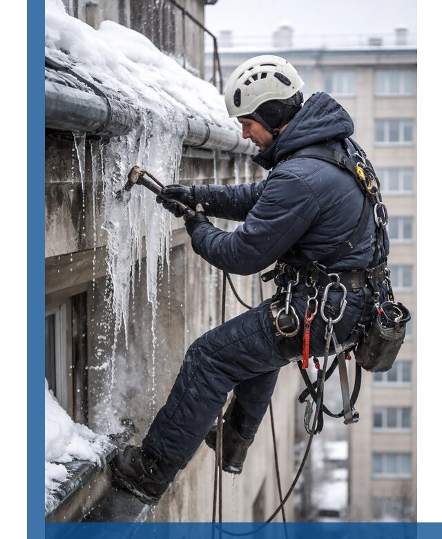 Удаление наледи и чистка водостоков в Балашихе оперативно и безопасно