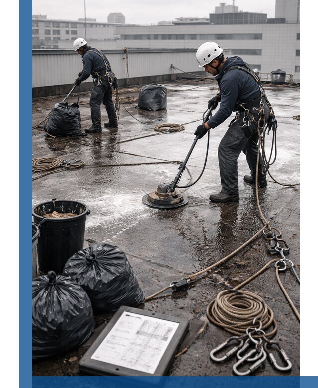 Плановая очистка кровли по графику в Балашихе для безопасности