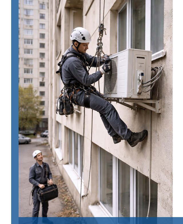 Демонтаж внешнего блока кондиционера в Балашихе профессионально