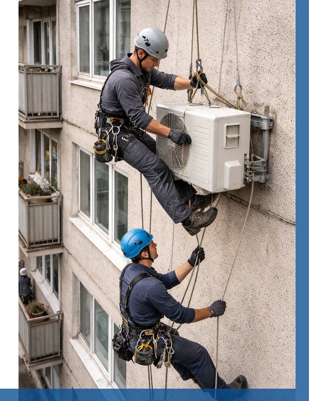 Перенос внешнего блока кондиционера в Балашихе от 9228 р.| ВЫСОТНИК-Блш