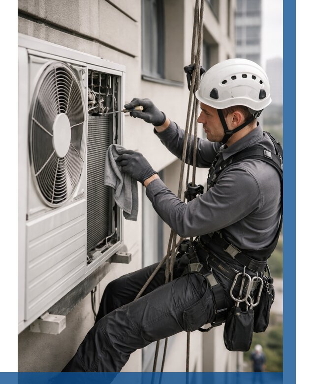 Обслуживание внешнего блока кондиционера в Балашихе от 2768 р.ВЫСОТНИК-Блш