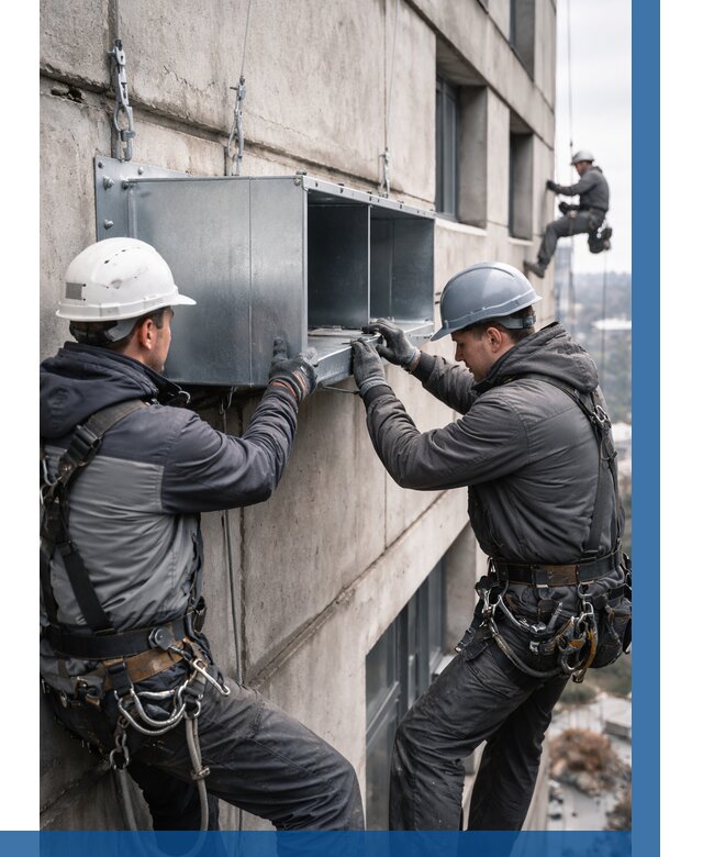 Монтаж вентиляционных коробов в Балашихе от 3076 р. | ВЫСОТНИК-Блш