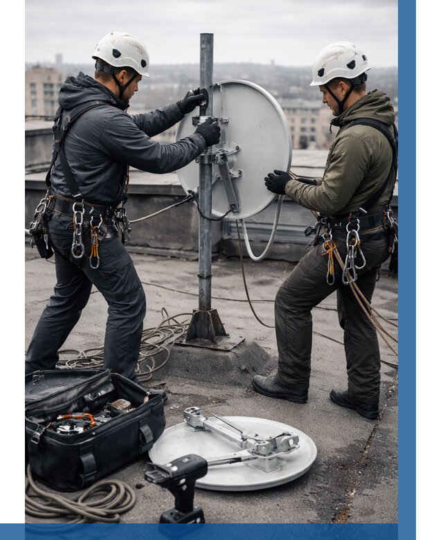 Демонтаж антенн на крыше в Балашихе от 4614 р. | ВЫСОТНИК-Блш