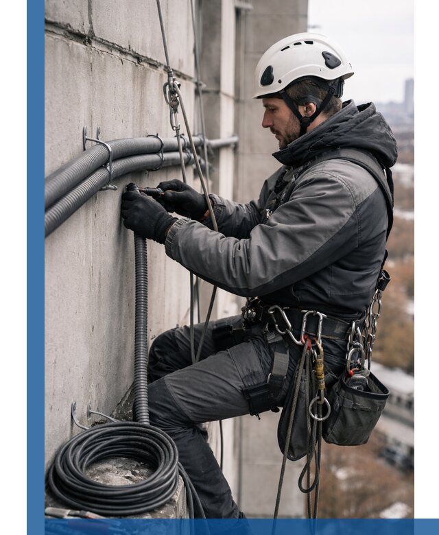 Профессиональный монтаж гофры для кабеля в Балашихе с гарантией