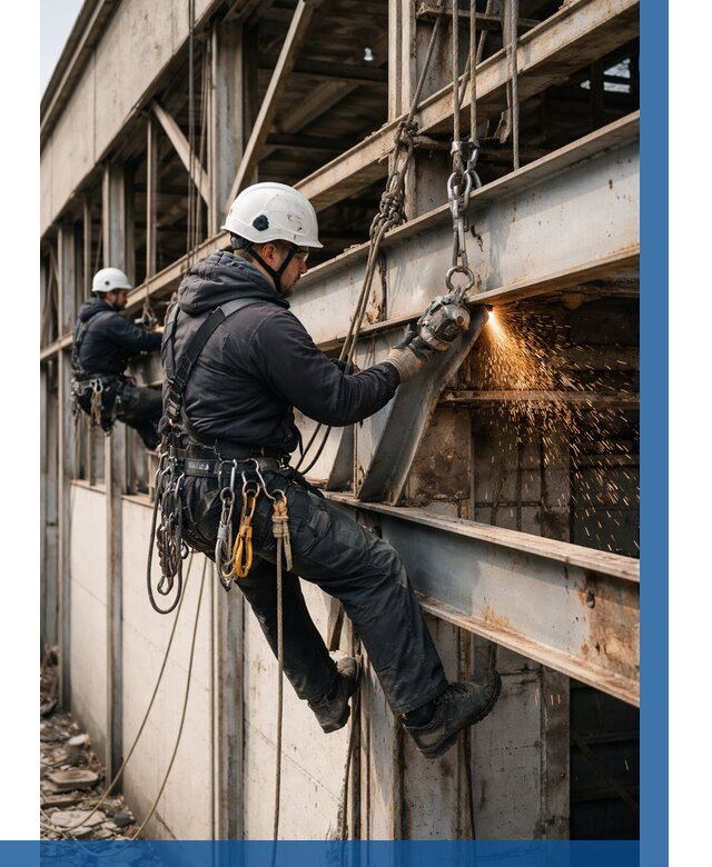 Демонтаж металлоконструкций на высоте в Балашихе от 6664р. |ВЫСОТНИК-Блш