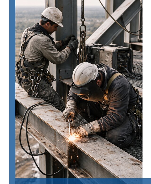 Высотные сварочные работы в Балашихе для промышленных объектов