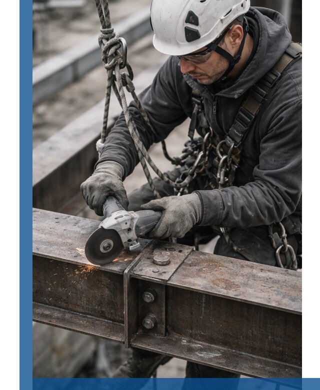 Резка металла на высоте в Балашихе для зданий и конструкций