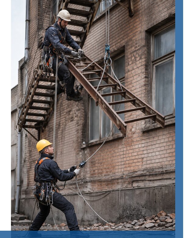 Демонтаж пожарной лестницы в Балашихе от 12304 р. | ВЫСОТНИК-Блш