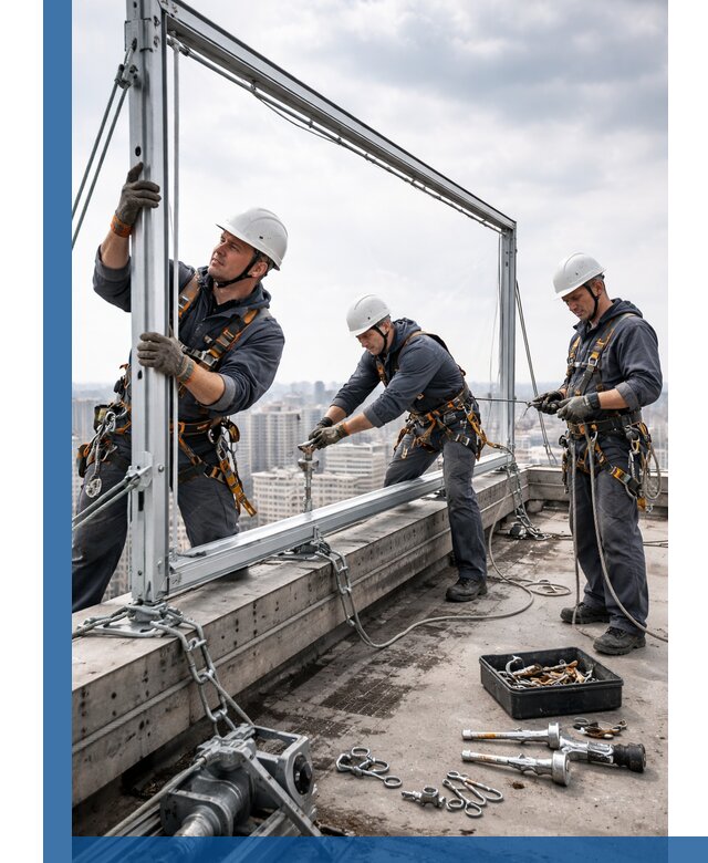 Монтаж крышных рекламных конструкций под ключ в Балашихе