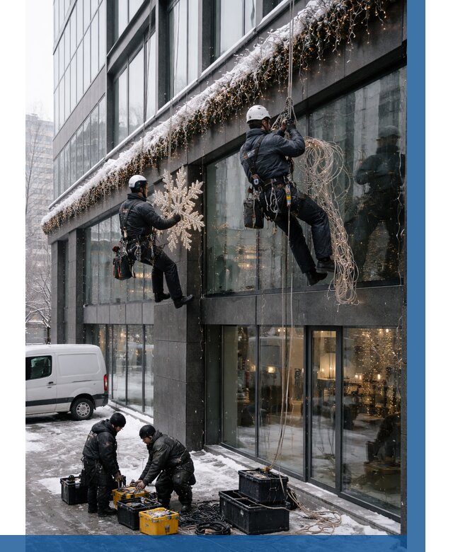 Демонтаж новогоднего оформления в Балашихе от 5639 р. | ВЫСОТНИК-Блш