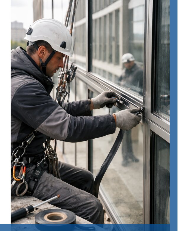 Ремонт витражных конструкций в Балашихе от 3589 р. | ВЫСОТНИК-Блш