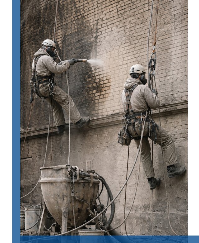 Пескоструйная очистка фасадов в Балашихе профессионально