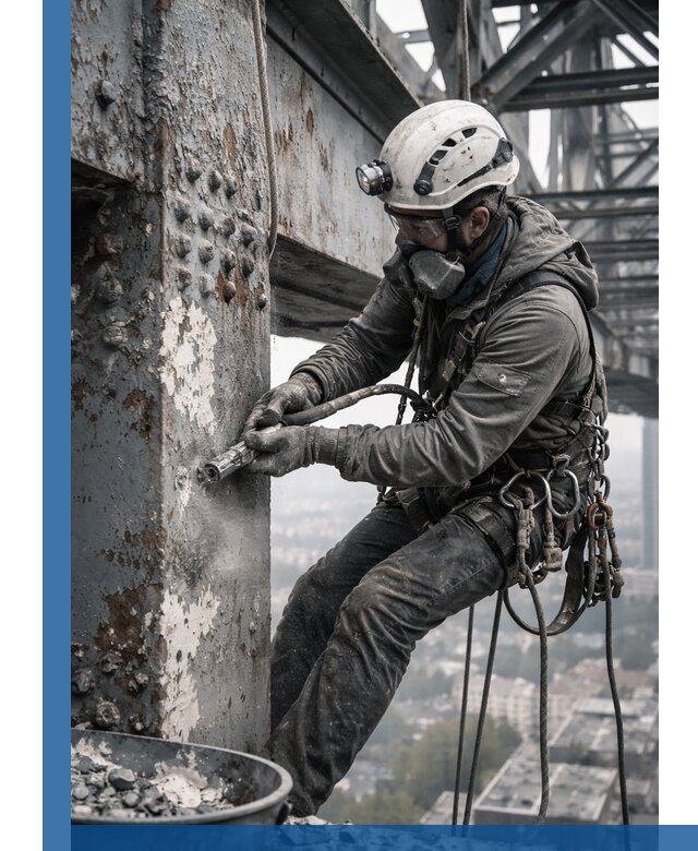 Удаление старой краски с металлических конструкций в Балашихе