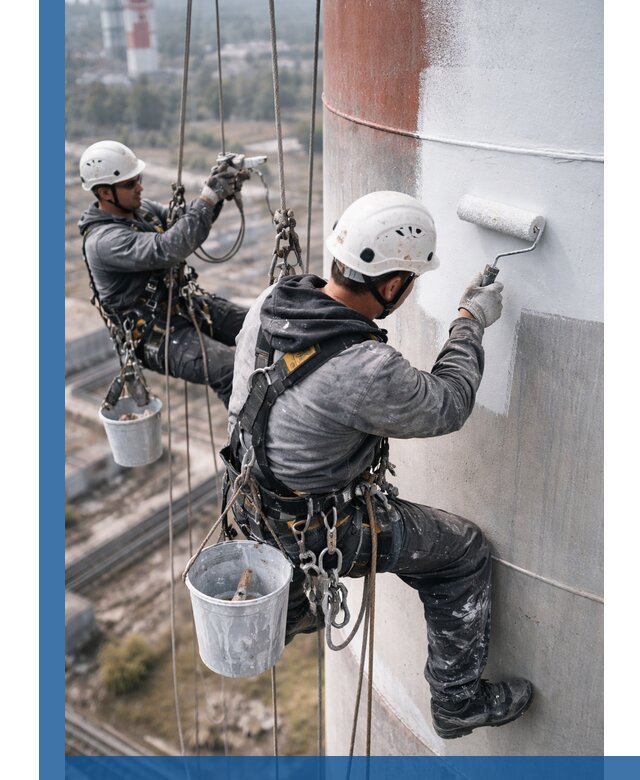 Покраска дымовых труб в Балашихе: антикоррозийная защита и восстановление