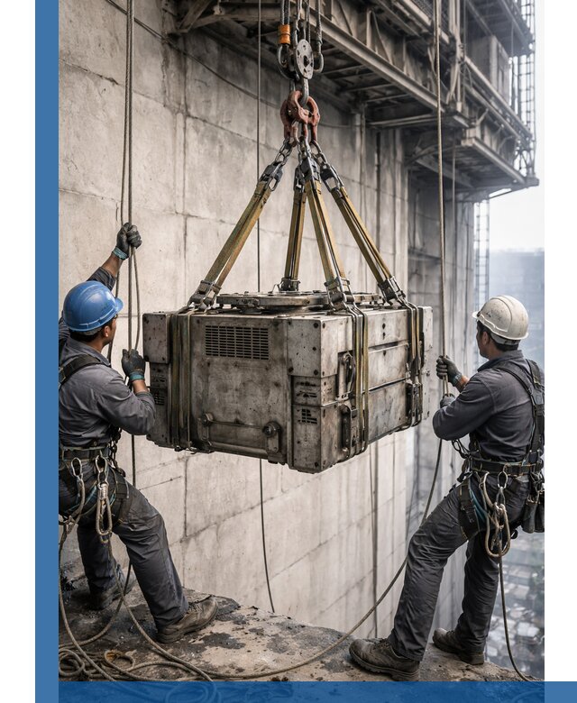 Такелажные работы на высоте, подъем и монтаж грузов в Балашихе