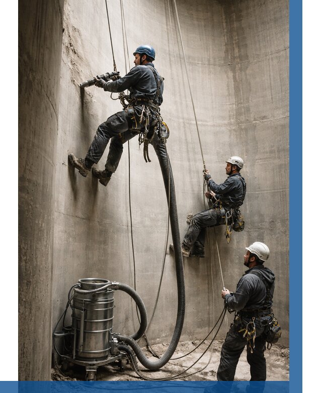 Зачистка силосов в Балашихе от 4614 р. Договор и смета ВЫСОТНИК-Блш