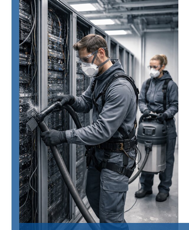 Обеспыливание серверной комнаты в Балашихе, профессиональная очистка