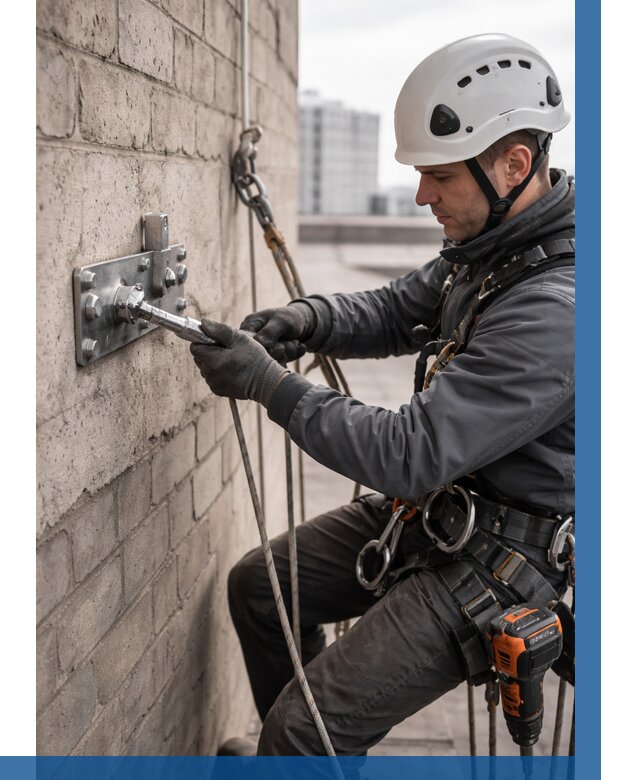 Установка анкерных точек в Балашихе от 3589 р. | ВЫСОТНИК-Блш