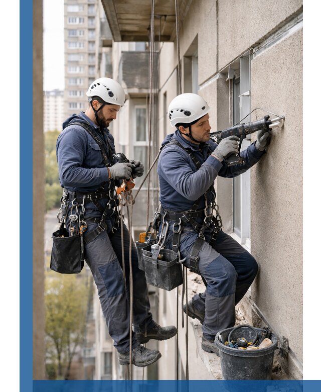 Промышленные альпинисты высотные работы и монтаж в Балашихе